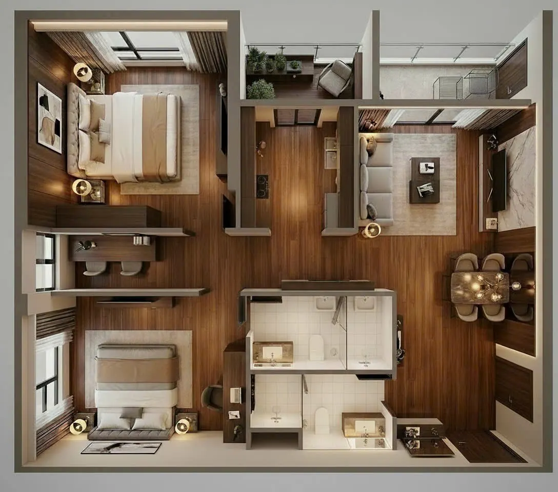 Bán căn 2PN+1 75m² – toà TC3, The Canopy Residences